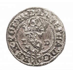 Polska, Stefan Batory (1576-1586), szeląg 1585,Olkusz,litery N-H