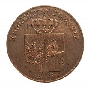 November Uprising 1830-1831, 3 pennies 1831, Warsaw.