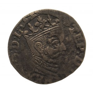 Polska, Stefan Batory (1576-1586), trojak 1585, Ryga