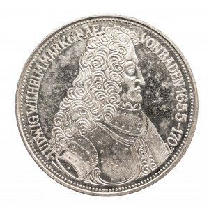 Germany, Federal Republic, 5 marks 1955 G, minted for the 400th anniversary of the birth of Ludwig Wilhelm Margrave of Baden