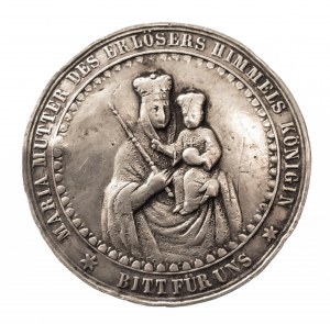 Germany, 19th century medal, Mother of God (signed DRENTWETT), silver