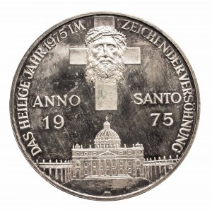 Deutschland, Pontifex Maximus Paul VI 1975 Medaille, Silber 1000