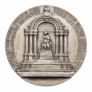 Niemcy, Monachium, Medal z odsłonięcia pomnika Ludwika II 1910