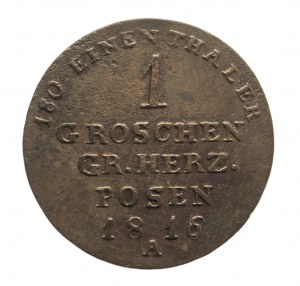 Wielkie Księstwo Poznańskie, 1 grosz 1816 A, Berlin