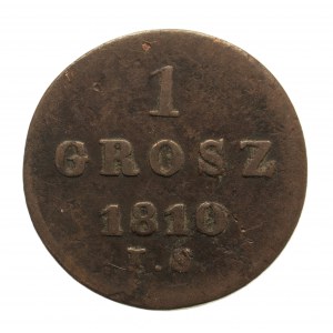 Księstwo Warszawskie (1807-1815), 1 grosz 1810 I.S. Warszawa