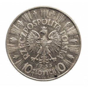Polen, Zweite Republik (1918-1939), 10 Gold Pilsudski 1935, Warschau.