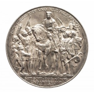 Niemcy, Cesarstwo Niemieckie (1871-1918), Prusy, Wilhelm II 1888 - 1918, 3 marki 1913, Berlin.