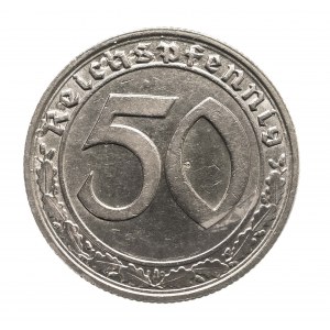 Niemcy, Trzecia Rzesza (1933 - 1945), 50 Reichspfennig 1938 B, Wiedeń