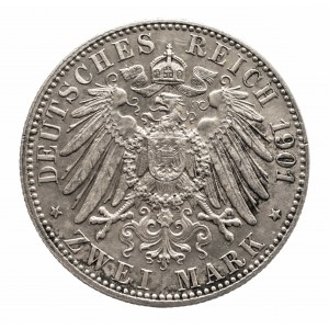 Niemcy, Cesarstwo Niemieckie (1871-1918), Prusy, Wilhelm II 1888-1918, 2 marki 1901 A, 200 lat Królestwa Prus, Berlin.