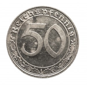 Deutschland, Drittes Reich (1933 - 1945), 50 Reichspfennig 1939 A, Berlin