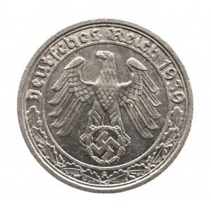 Niemcy, Trzecia Rzesza (1933 - 1945), 50 Reichspfennig 1939 A, Berlin