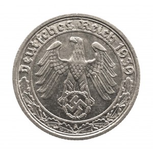 Deutschland, Drittes Reich (1933 - 1945), 50 Reichspfennig 1939 A, Berlin