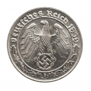 Niemcy, Trzecia Rzesza (1933 - 1945), 50 Reichspfennig 1939 B, Wiedeń
