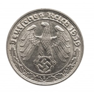 Germany, Third Reich (1933 - 1945), 50 Reichspfennig 1939 E, Muldenhutten
