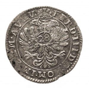 Niemcy, Oldenburgia, Anton Gunther (1603-1667), 28 Stüber (gulden) bez daty, 1649-1651, Oldenburg.