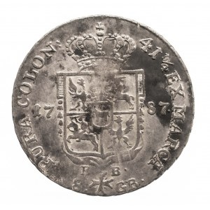 Polen, Stanisław August Poniatowski (1764-1795), Zwei-Zloty-Münze 1787 EB