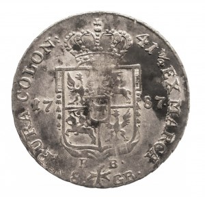Poland, Stanislaw August Poniatowski 1764-1795, two-zloty coin 1787 EB