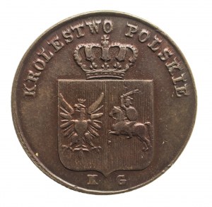 November Uprising 1830-1831, 3 pennies 1831, Warsaw