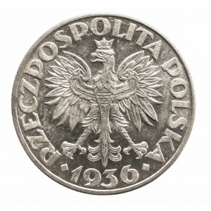 Polska, II Rzeczpospolita (1918-1939), 2 złote 1936 Żaglowiec, Warszawa