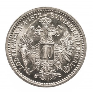 Austria, Franz Joseph I (1848 - 1916), 10 krajcars 1872, Vienna