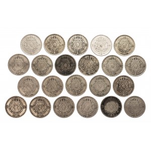 Sweden, Gustav V (1908-1950), set of 22 coins 1 crown 1943-1950