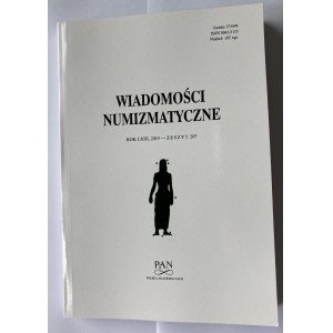 WIADOMOŚCI NUMIZMATYCZNE ROK LXIII, zeszyt 207, 2019.