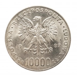 Polska, PRL (1944-1989), 10000 złotych 1987, Jan II Paweł.