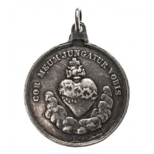 Great Britain, religious medal with ear piece, 19th century