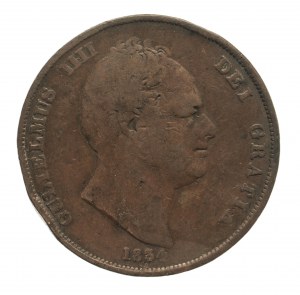Wielka Brytania, William IV (1830-1837), 1 penny 1834 rok.