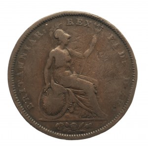 Wielka Brytania, William IV (1830-1837), 1 penny 1834 rok.