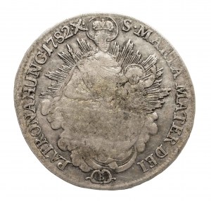 Węgry, Józef II (1765-1790), 1/2 talara 1782 B, Kremnica