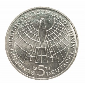 Germany, Federal Republic, 5 marks 1973 J, M. Copernicus