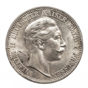 Deutschland, Deutsches Reich (1871-1918), Preußen, Wilhelm II. 1888-1918, 2 Mark 1912 A, Berlin.