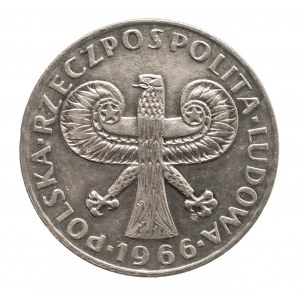 Polen, Volksrepublik Polen (1944-1989), 10 Zloty 1966, Kleine Säule, Warschau