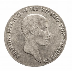 Silesia under Prussian rule, Frederick William III (1797-1840), 1/6 thaler 1816 B, Wrocław