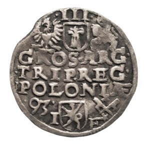 Polska, Zygmunt III Waza (1587-1632), trojak 1593, Poznań.