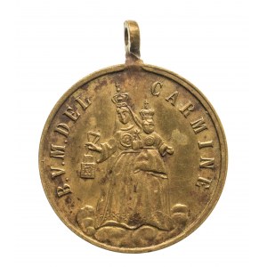 Medalik Matka Boża Szkaplerzna, XIX w. Włochy