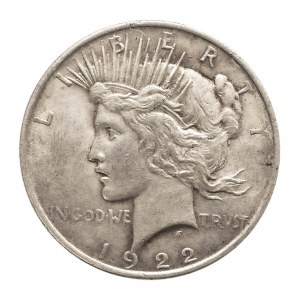 United States of America (USA), $1 1922, Philadelphia, Peace type