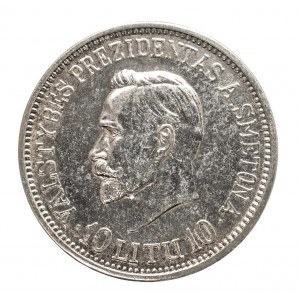 Litauen, Republik (1918-1940), 10 Litas 1938, Präsident Smetona, Kaunas