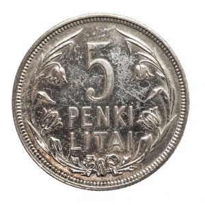 Lithuania, Republic (1918-1940), 5 litas 1925, Kaunas