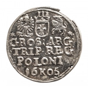 Polen, Sigismund III. Wasa (1587-1632), Trojak, 1605, Krakau