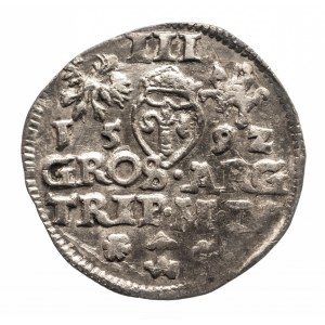 Polska, Zygmunt III Waza (1587-1632), Trojak, 1592, Wilno