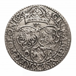 Polska, Zygmunt III Waza 1587-1632, szóstak 1596, Malbork.