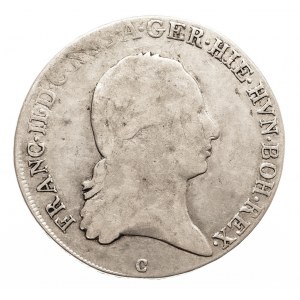 Austria, Netherlands Francis II, 1/2 thaler 1797 C, Prague