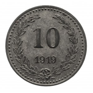 Polska, Bydgoszcz, żeton 10 pfennig 1919.