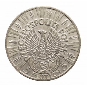 Poland, Second Republic (1918-1939), 5 zloty 1934, Legion, Warsaw