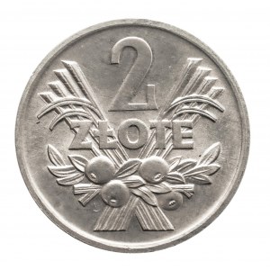 Polen, PRL (1944-1989), 2 Zloty 1973 Kłosy, Warschau