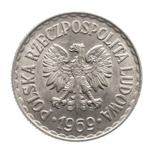 Polen, PRL (1944-1989), 1 Zloty 1969, Warschau