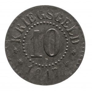 Słubice (Frankfurt a.Oder), 10 fenigów 1917 cynk