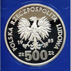 Poland, People's Republic of Poland (1944-1989), 500 gold 1985. Przemyslaw II (2)